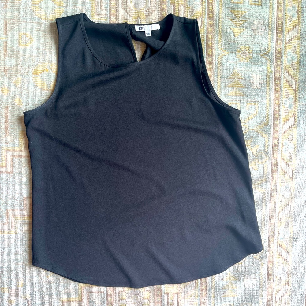 Black sleeveless blouse